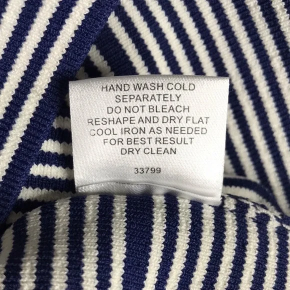 ROMEO + JULIET COUTURE Knit Navy & White Horizontal Stripes Pencil Skirt Size M - Picture 14 of 15